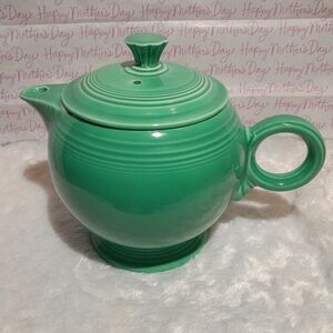 Fiestaware Vintage original light green large teapot